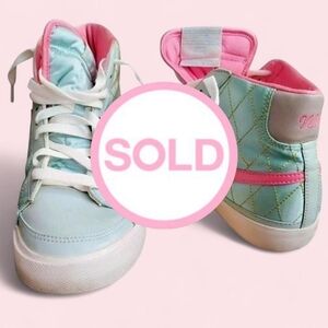 Vtg 2010 Nike Blazer High Premium Quilted Aqua Pink W11/M9.5 Rare Vera Bradley